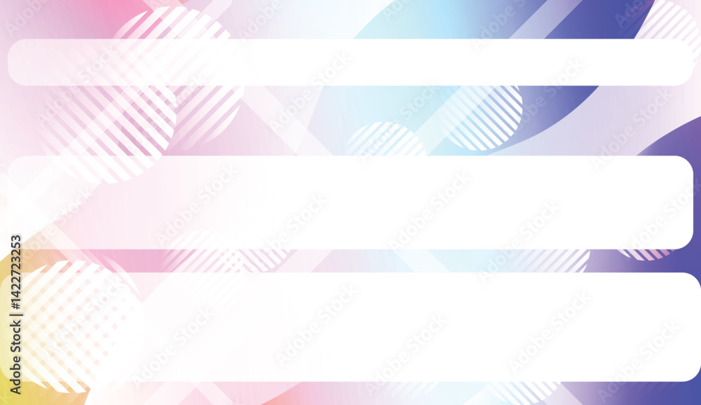 Fototapeta premium Template Background With Wave Geometric Shape, Lines, Circle. For Design, Presentation, Business. Vector Illustration