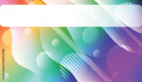 Abstract Shiny Waves, Lines, Circle, Space for Text. For Flyer, Brochure, Booklet And Websites Design Vector Illustration