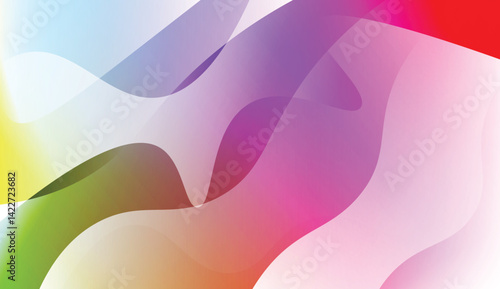 Futuristic Color Design Geometric Wave Shape. For Template Cell Phone Backgrounds. Vector Illustration with Color Gradient.