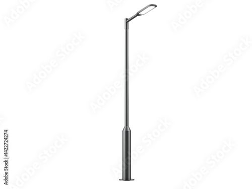 Modern outdoor street light png on transparent background
