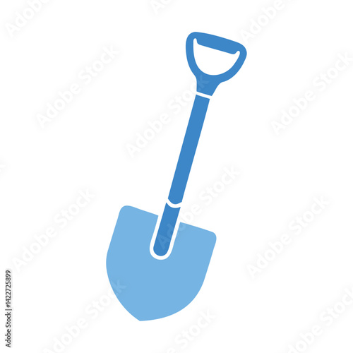 shovel icon - simple flat design