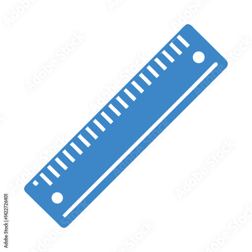 ruler icon - simple flat design