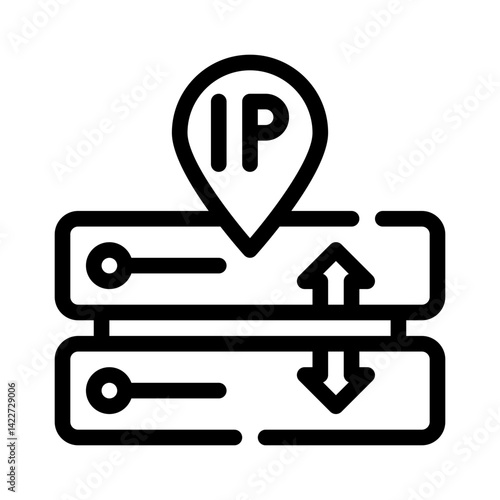 IP address line icon