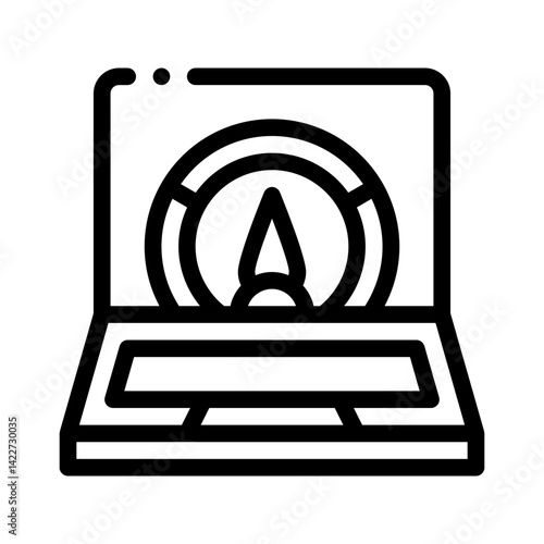 bandwidth line icon