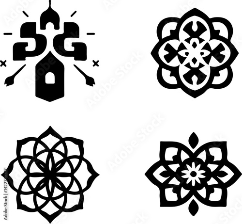 sketch vector illustration silhouette design decoration ornament icon logo symbol mascot religious and cultural religion ethnic traditional abstract modern minimalist 