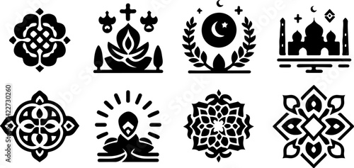 sketch vector illustration silhouette design decoration ornament icon logo symbol mascot religious and cultural religion ethnic abstract modern minimalist 