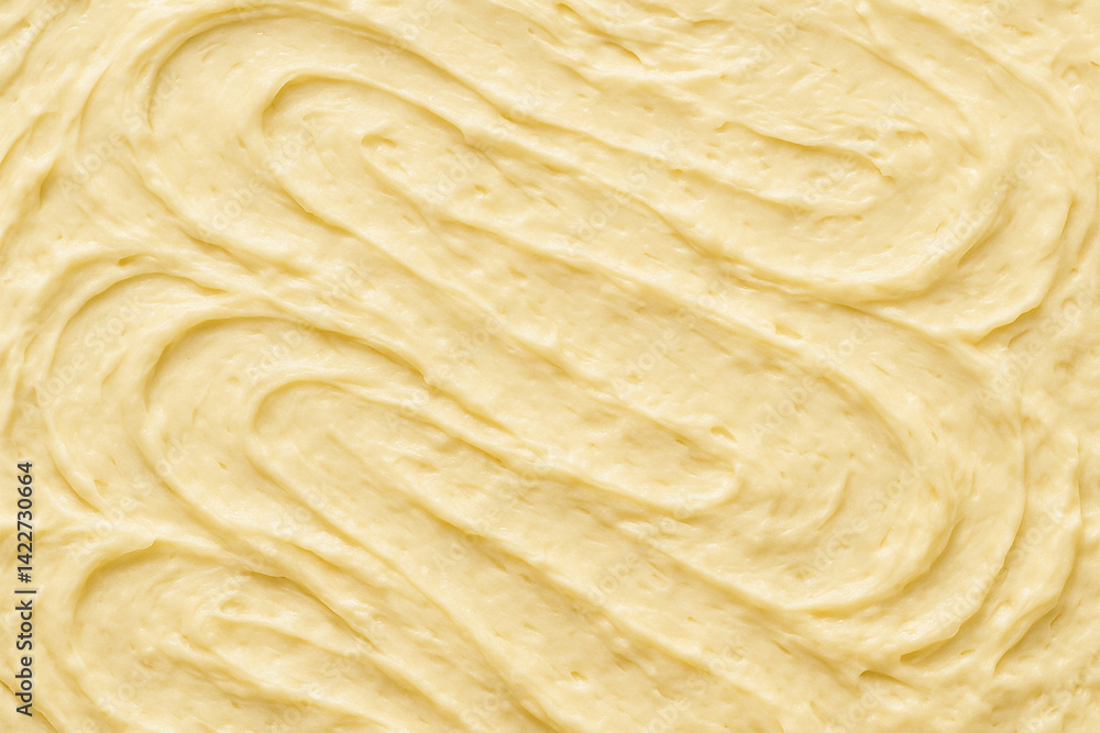 Smooth mayonnaise texture spread – creamy white texture close-up