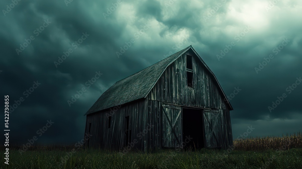 Abandoned house stormy weather Abandoned house stormy weather
