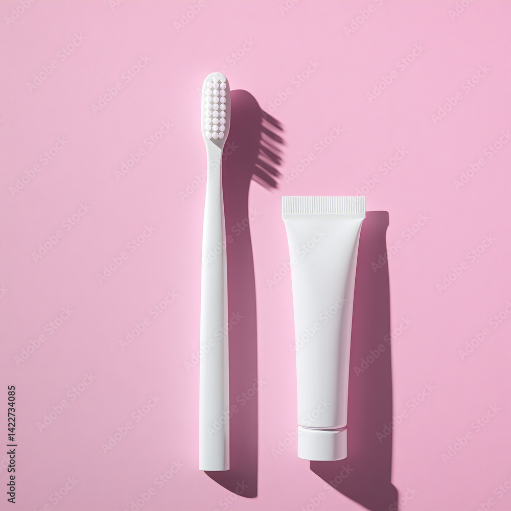 toothbrush and toothpaste, generated by AI toothbrush and toothpaste, generated by AI