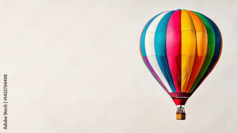 Fototapeta premium Bright Colorful Hot Air Balloon
