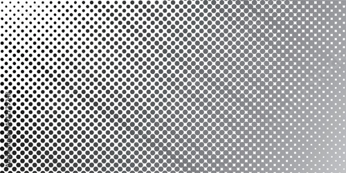 Wallpaper Mural 綱点　円　ドッド　白黒　背景 Torontodigital.ca