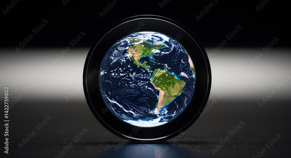 Global Perspective: Earth Viewed Through a Lens A Captivating Image of Our Planet Global Perspective: Earth Viewed Through a Lens A Captivating Image of Our Planet