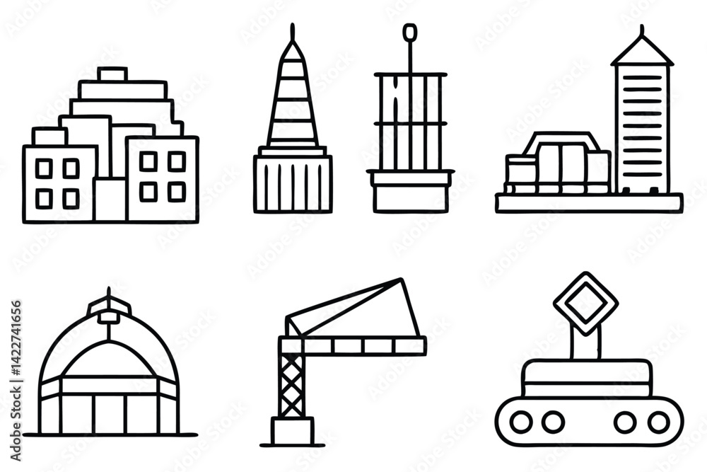 Naklejka premium Construction Thin Innovations Shaping Future Architectural Designs