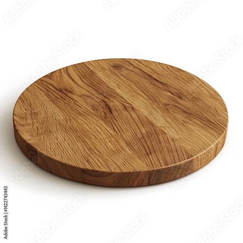  Wooden circular cutting board smooth surface