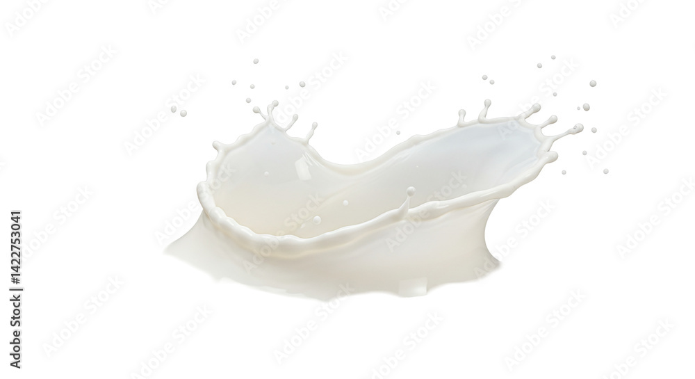 A dynamic splash of white liquid against a stark black background creating a sense of movement and energy A dynamic splash of white liquid against a stark black background creating a sense of movement and energy