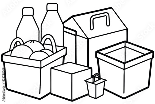 Donate food box spread kindness and fight food insecurity
