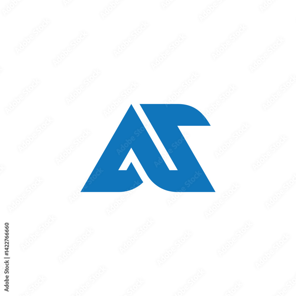 letters as triangles simple geometric logo vector letters as triangles simple geometric logo vector