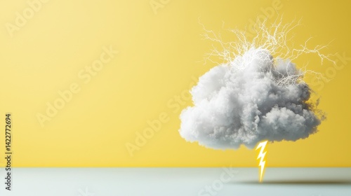 Cloud with Lightning Strike