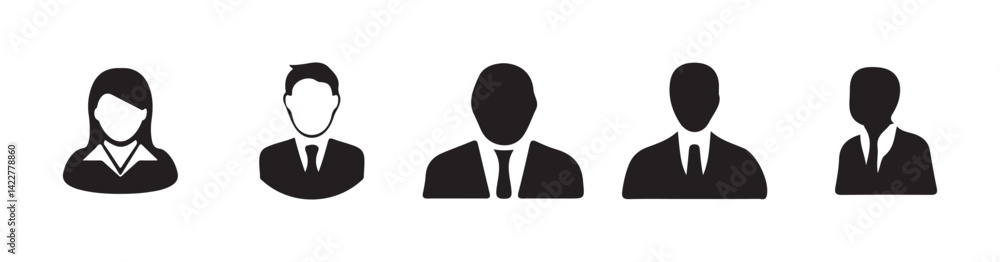Avatar, user profile, person icon, People icon set in flat style. User member vector icon set. user interface illustration sign collection. Vector illustration Eps 10 Avatar, user profile, person icon, People icon set in flat style. User member vector icon set. user interface illustration sign collection. Vector illustration Eps 10