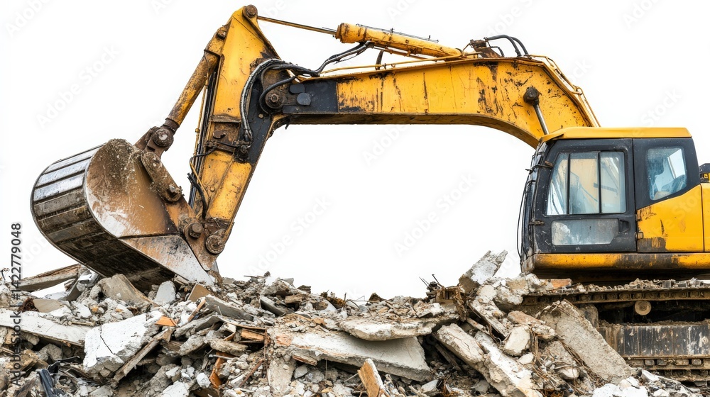 Fototapeta premium High-Tech Machinery for Cleanup with Vibrant Background