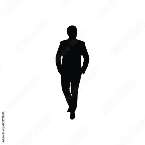 silhouette of a woman in black