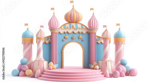 Wallpaper Mural Colorful Park Entrance with Vibrant Decorations Torontodigital.ca