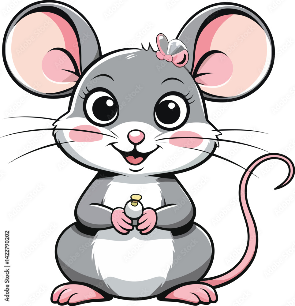 Cute cartoon a illustrator vector Mouse Cute cartoon a illustrator vector Mouse