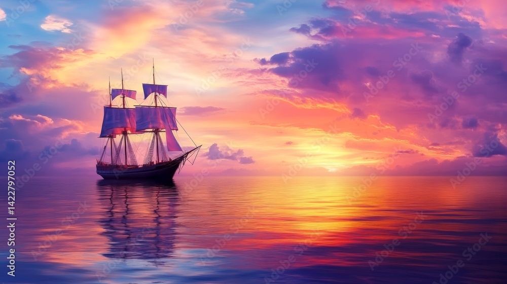 79.A serene image featuring the tranquil wake of a ship against a twilight sky, accentuating the beauty of the open sea 79.A serene image featuring the tranquil wake of a ship against a twilight sky, accentuating the beauty of the open sea