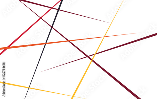 Random chaotic colorful lines abstract geometric pattern