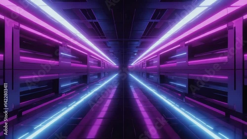 Vapor Grid: Synthwave Loop Through Time and Space