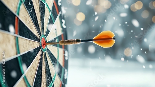 Dart Hitting Target Center