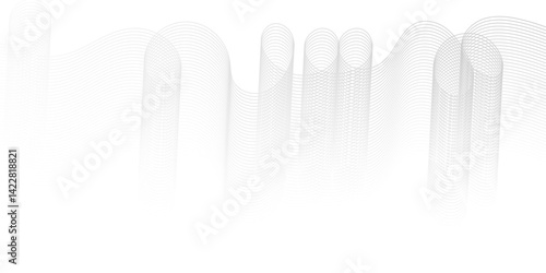 	
Vector energy digital abstract dynamic creative sound wave smooth beautiful space digital composite bland line. frequency flow business stripe gradient white vector technology template background.