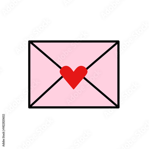 envelope with heart