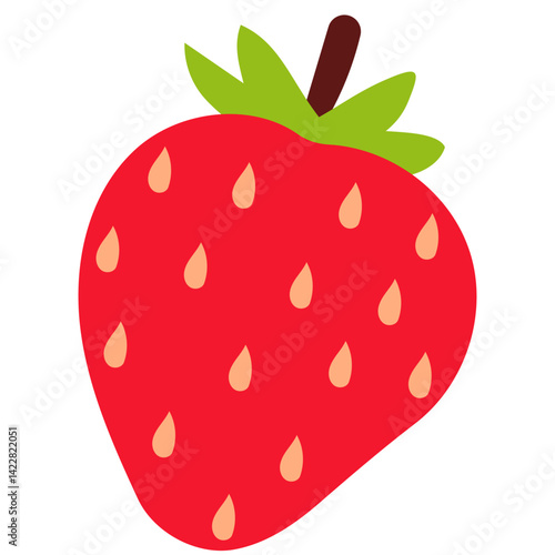 strawberry isolated on white background
