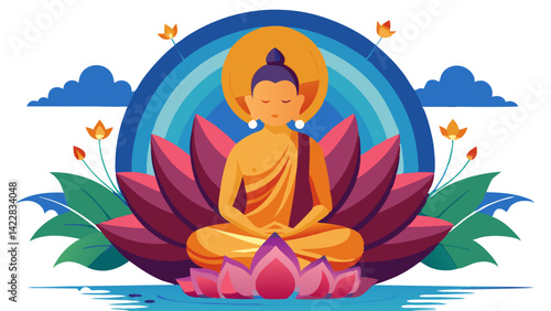 Lotus For Budhas Vesak day