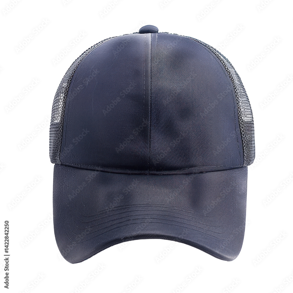 Trucker Hat front view full length isolate on transparency background Trucker Hat front view full length isolate on transparency background