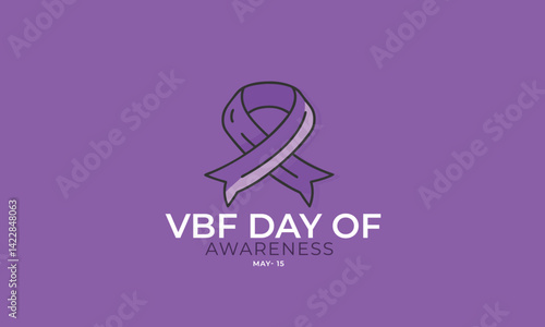 VBF Day of Awareness. background, banner, card, poster, template. Vector illustration.