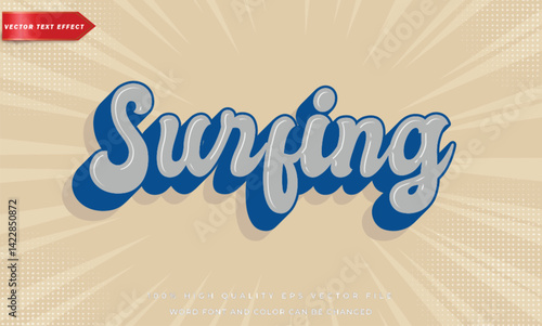 Surfing text effect