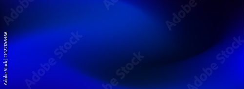 Deep blue ocean gradient wallpaper. Abstract deep dark navy underwater background. Blur sea backdrop for presentation, banner, brochure, poster. Deep water or night sky surface design. Vector