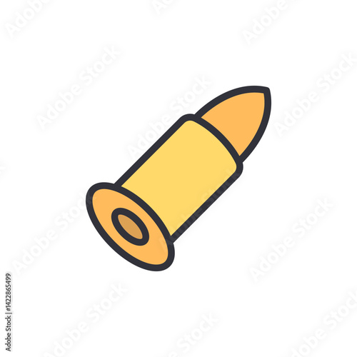 Bullet colored icons, minimalist vector illustration ,simple transparent graphic element .Isolated on white background