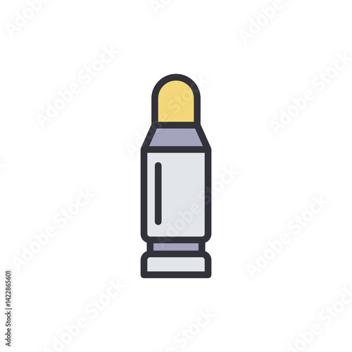 Bullet colored icons, minimalist vector illustration ,simple transparent graphic element .Isolated on white background