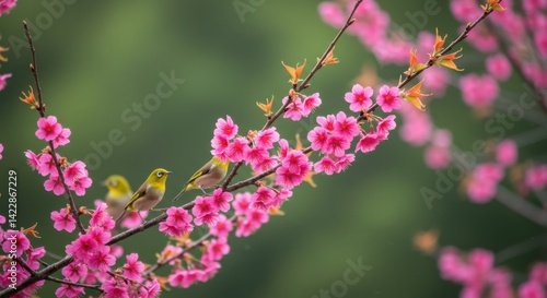 Spring Cherry Blossom Branch