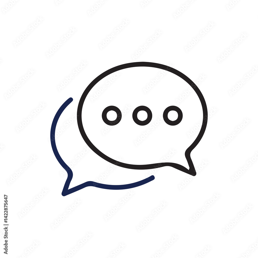 Comment icon vector symbol icon speech bubble icon discussion line icon in trendy flat design.talk message Bubble chat icon. vector illustration eps 10. Comment icon vector symbol icon speech bubble icon discussion line icon in trendy flat design.talk message Bubble chat icon. vector illustration eps 10.