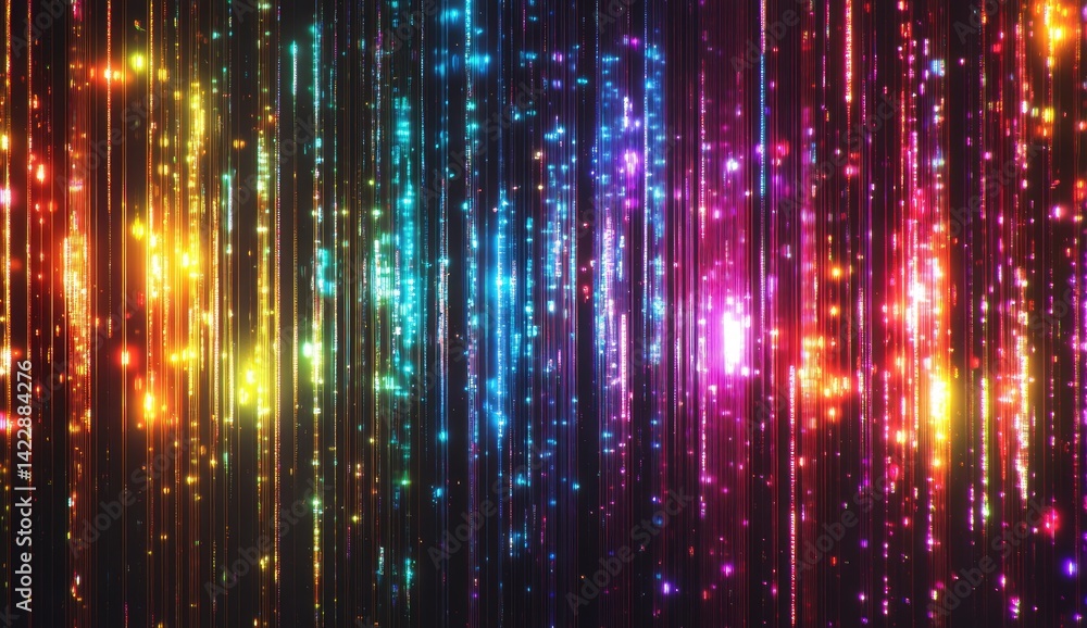 Sparkling Vertical Lines of Light Sparkling Vertical Lines of Light