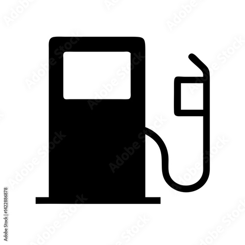 Electric charging station icon for sustainable transportation concept