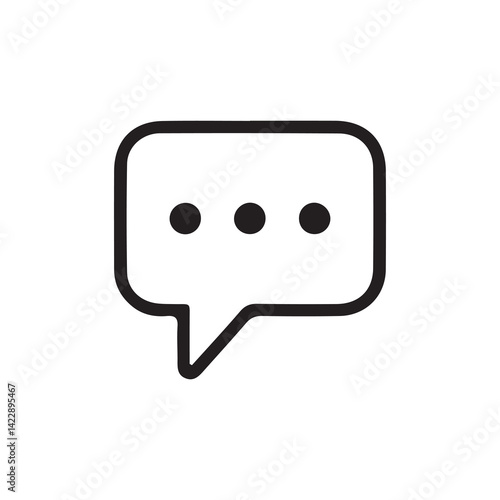 Chat icon vector isolated on background. Trendy message symbol.comment icon speech bubble symbol Chat message icons - talk message Bubble chat icon. vector illustration eps 10.
