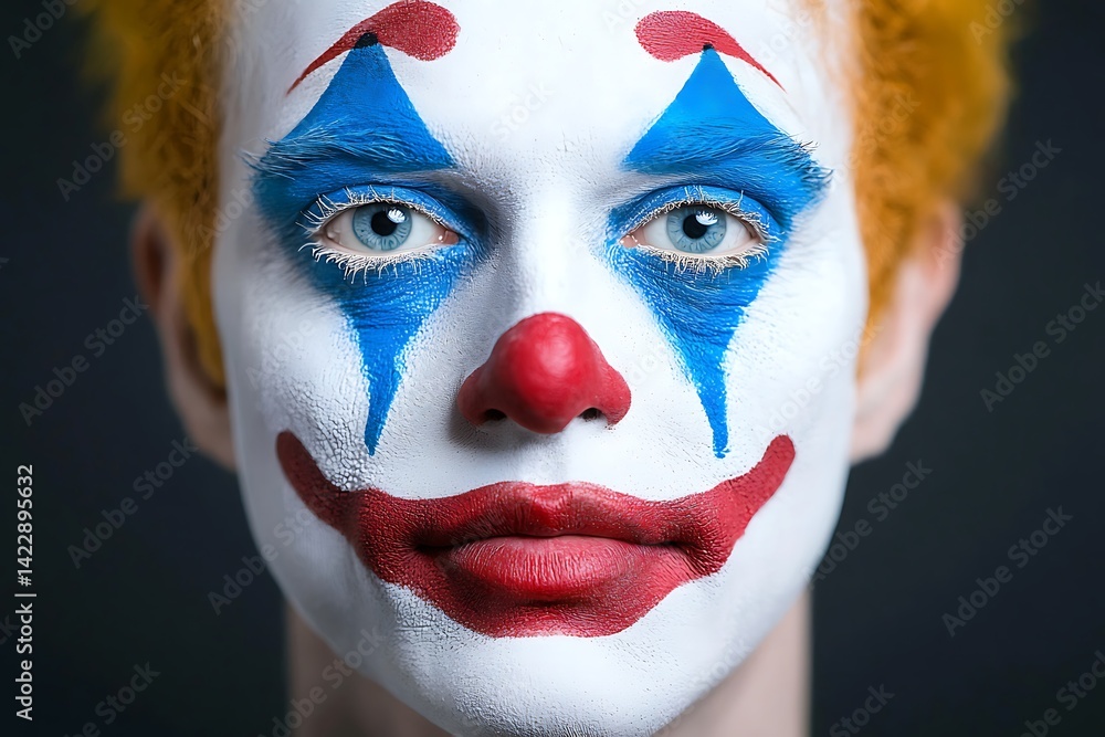 Clown Face Close Up Clown Face Close Up