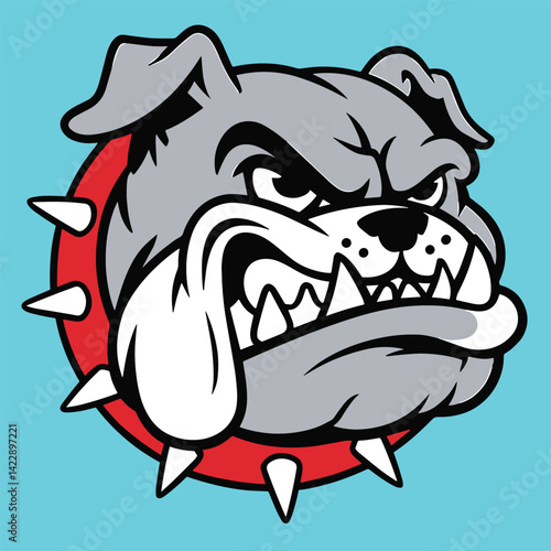 Bulldog Mascot Logo Illustration