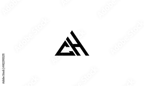 Free Download CH initial letter logo - GFXLoad