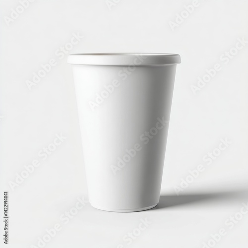 Wallpaper Mural Simple White Cup on White Background, Studio Shot Torontodigital.ca